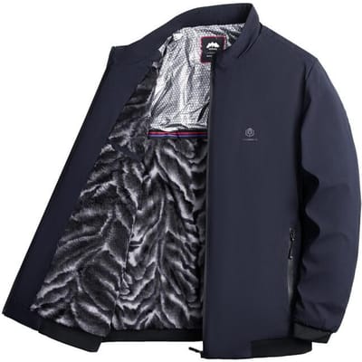 Verdikt fluwelen jas voor mannen van middelbare en oudere leeftijd in de winter Nieuwe zakelijke casual heren warme en losse papa-jas voor mannen 4XL