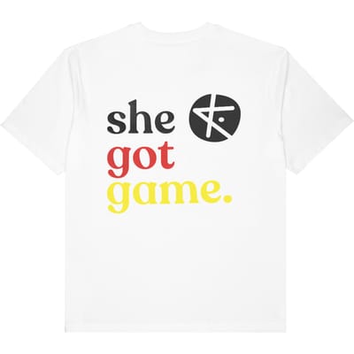 Kickz She Got Game Germany T-shirt Wit