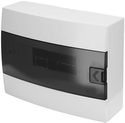 Verdeelkast Opbouw - Groepenkast Zekeringkast - Elektrische Installaties - 12 Modules IP40 - 110x285x223 mm - Wit