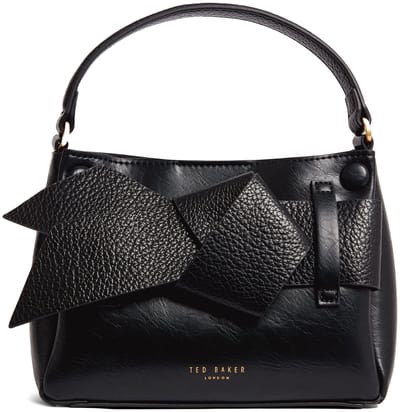Ted Baker handtas schoudertas Ssansa Knot Bow Mini Top Handle Bag Black zwart