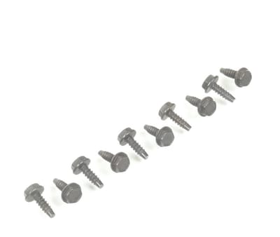 Lot 10 Vis à collerette noir Ø4x12mm pour scooter Peugeot 50 St Rapido 704951