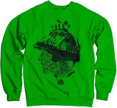 Full Metal Jacket Sweater/trui -S- Sayings Groen