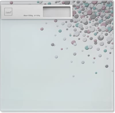 Kela Weegschaal Bubbels 30 X 30 X 2 Cm Glas Transparant