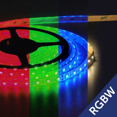 LED Strip 5050 96 leds/mtr RGBW IP20 24V 12MM 4 Chips