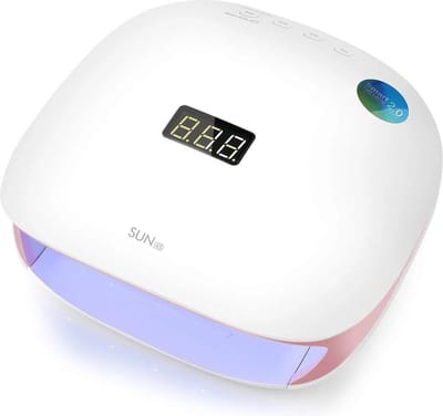 SUN Professionele UV LED Nagellamp 48W – Nageldroger voor Gellak & Gel Nagels – Wit/Roze