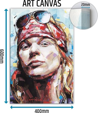 Axl Rose canvas schilderij 40x60 cm