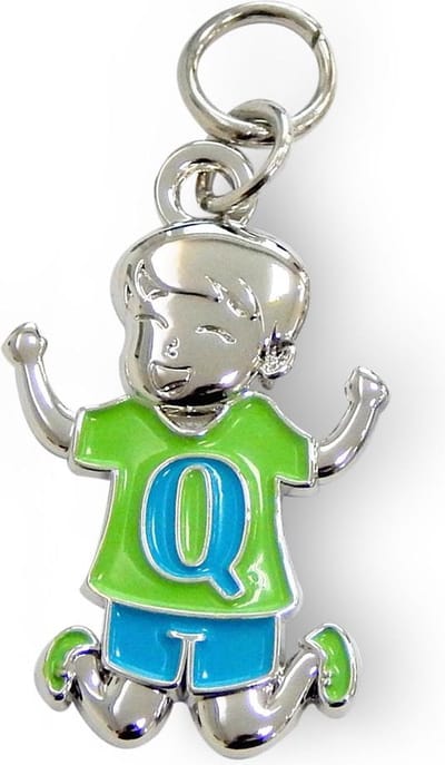 Bedeltje - Q - Jongen - Charms for you