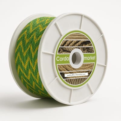 Sterk Nylon Touw 6mm Geel/Groen 200 Meter - Voor Buiten & Meer
