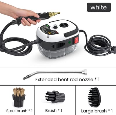 De Tuinman / Stoomreiniger / Vlekkenreiniger - Krachtige Stoomreiniger - Tapijtreiniger 2500W - Handstoomreiniger - Hoge Temperatuur - Keuken - Auto Reiniging