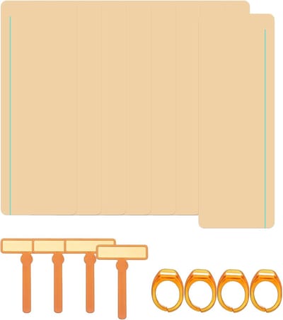 Dyslexie Leeshulpen - Gekleurde Overlay - Verbeter Lezen - Lijngeleide Lezer - Verschillende Maten - Oranje