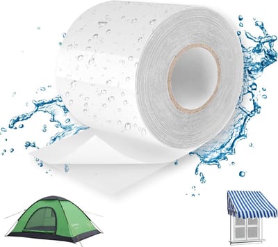 Reparatietape - 7 cm x 2 M - Waterdichte patch - Reparatiedoek - Tent Tape - Lekkage Tape - Waterdichte afdichtingstape - Zelfklevend - Voor luifel, zeil, boothoezen en tenten - TPU - Universeel - Transparant
