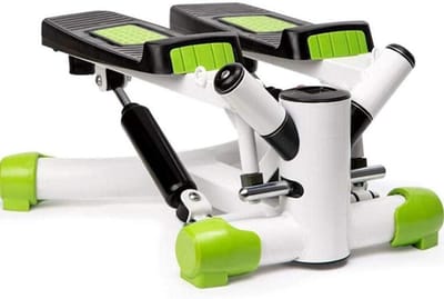 Mini Elliptische Trainer - Air Climber Pedaal - Thuis Fitness - Verstelbare Weerstand - Compact Ontwerp - Groen