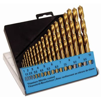 C.K T3291 HSS Metaal-spiraalboorset 19-delig 1 mm, 1.5 mm, 2 mm, 2.5 mm, 3 mm, 3.5 mm, 4 mm, 4.5 mm, 5 mm, 5.5 mm, 6 mm, 6.5 mm, 7 mm, 7.5 mm, 8 mm,