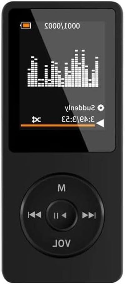 Muziekspeler - Digitale Speler - Muziek Luisteren - Ingebouwde Speaker - 1.8 Inch Scherm - Zwart