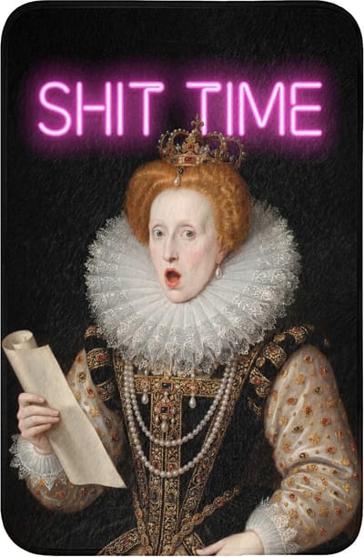 WC mat 40x60 cm - Antislip - Portret - Humor - Neon - Toiletmat - Vloermat - Douchemat - Toilet tapijt - Toiletmatten