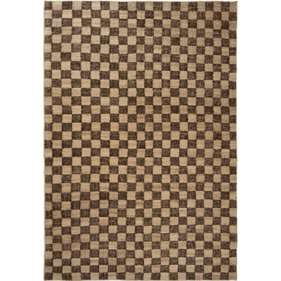 Ferm Living Wollen Jute Vloerkleed - coffee/natural - 300 x 200 cm
