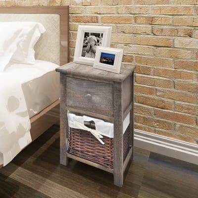 vidaXL - Nachtkastjes - 2 - st - hout - bruin