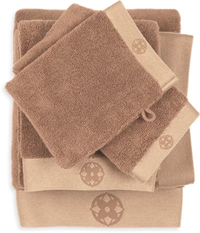 Kayori Taoru Washandje - 16x21 cm - Set van 6 - Terra