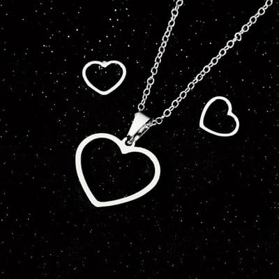 SportPresent® - Sieradenset - Harten - Oorbellen - Ketting - Valentijnsdag - Liefde - Love - Valentijn - Sieraad - Valentijnskado