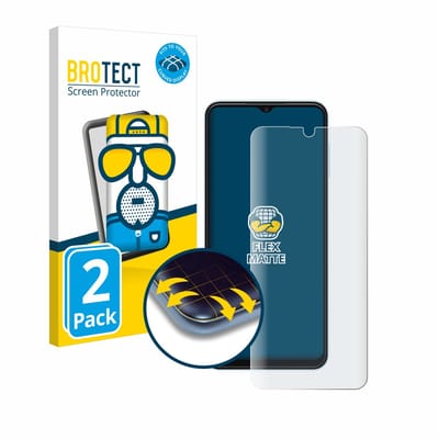 BROTECT - Screenprotector voor Samsung Galaxy A13 - Folie Beschermfolie matte volledig dekking 2 Stuks
