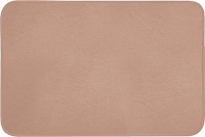 Badmat 90x60 cm - Antislip - Beige - Kleur - Roze - Badmatten voor badkamer - Badkamermat - Douchemat - Badkamer mat
