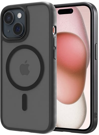 Hoesje - Geschikt voor Apple iPhone 15 - Magsafe Compatible - Sterk & Shockproof - Back Cover - Shock Proof Case - Telefoon Hoes Shockproof - Zwart