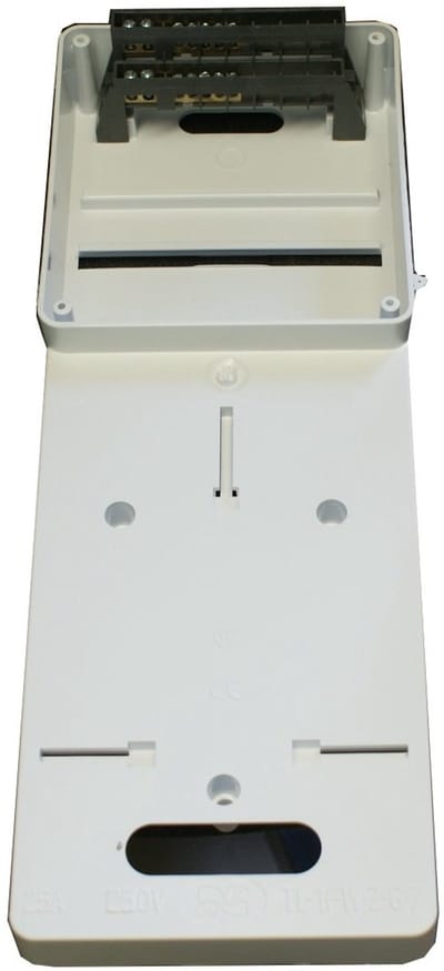 Tellerbord Wisselstroommeter - Driefasen Teller - Industriële Installatie - Transparant Deksel - 200x56x30mm - Grijs