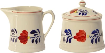 Boerenbont Suikerpot en Melkkan - Set van 2