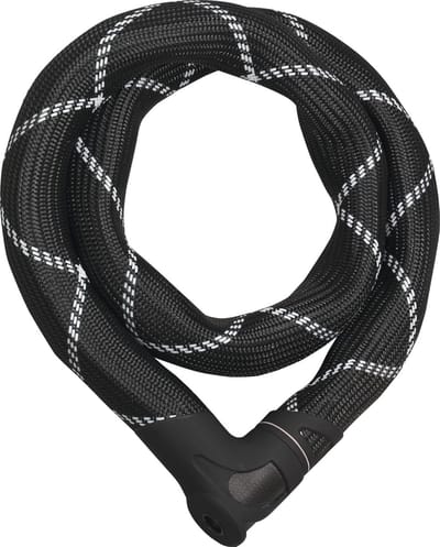 Candala Iven Chain 8210 kettingslot - fietsslot van gehard staal - met kunstvezelcoating - veiligheidsniveau 10 - 110 cm - zwart