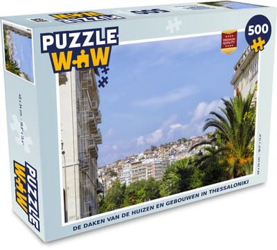 Puzzel De daken van de huizen en gebouwen in Thessaloniki - Legpuzzel - Puzzel 500 stukjes
