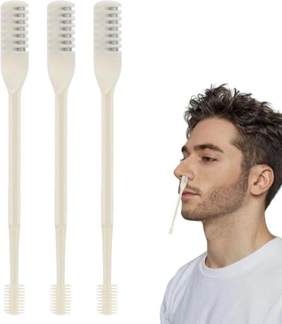 Neus Haar Trimmer - Gezichtsbeharing Trimmer - Persoonlijke Verzorging - Dubbele Kop 360 Graden - 9.2 cm - Geel