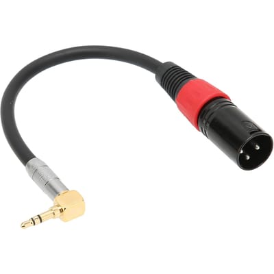 Câble TRS Mâle vers XLR Mâle 90 Degrés Stéréo Microphone Câble Auxiliaire pour Ordinateurs MP3 DVD 1m 1m / 3.3ft