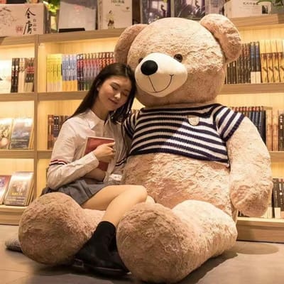 Grote Beer Pluche Speelgoedpop Extra Grote Pop Meisjes Verjaardagscadeau Knuffelbeer Teddy Panda Pop Full length 80cm