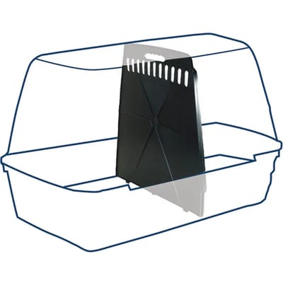 Duvo+ Transportbox Scheidingswand Voor Art 114004 - Transportkooi - 60cm x 65cm x 1.5cm - Zwart