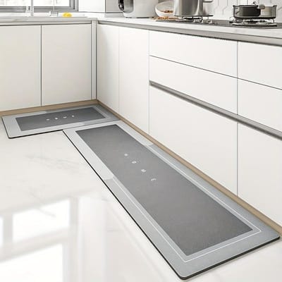 Eenvoudige Diatomeeënaarde Mat Absorberend Sneldrogend Keukenmat Huishoudelijk Vuilbestendig Slijtvast Antislipmat 40 * 60cm