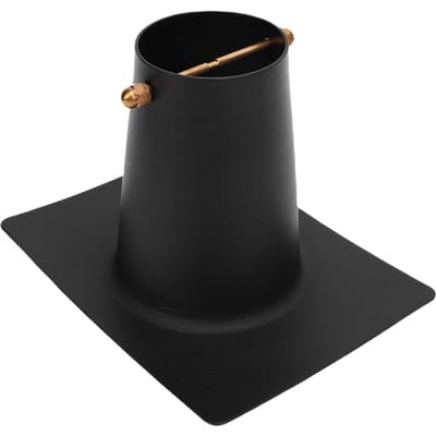 Adaptateur de gouttière pour chaîne de pluie Installateur Aluminium Revêtu de poudre noire Outil d'installation de descente de gouttière