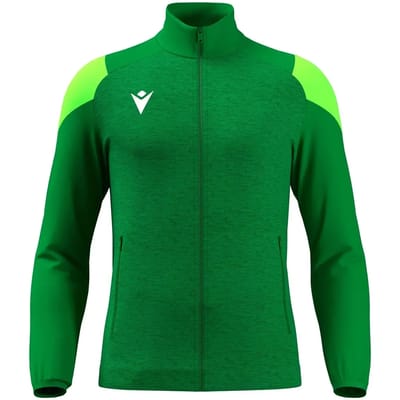Macron Glory Vanir Top Full Zip Heren - Groen / Fluo Groen | Maat: 3XL