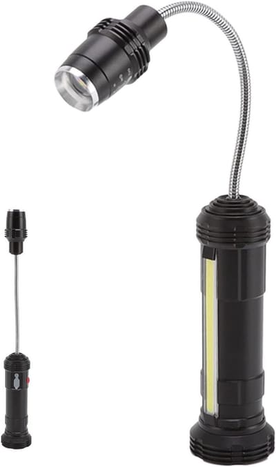 Magnetische Grillverlichting met Flexibele Gooseneck - Water- en Warmtebestendige LED BBQ Lampen voor Buiten met Zoomfunctie en Zijlamp