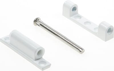 BSW Scharnier voor kunststof deuren zamac wit hoogte 80mm (Prijs per stuk)