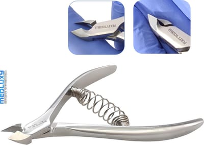 MEDLUXY® - Vellentang (nagelriem knipper) - 10.5 cm - 6 mm - veer (Cuticle Cutter , verwijderen van nagelriemen)