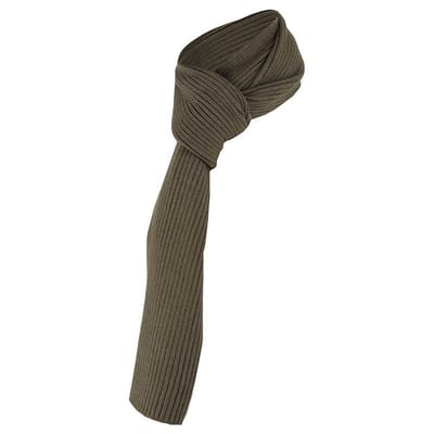 Sarlini - Sjaal heren - Ribbed - Khaki - Effen - One Size