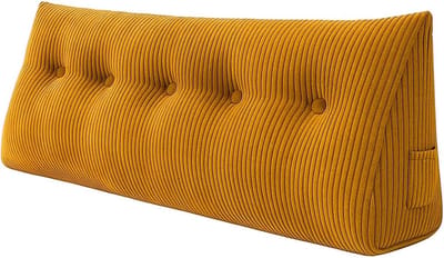Steun Kussen - Leeskussen Bedkussen - Ontspannen Zitten - Grote Afmetingen - 120x50x20 cm - Honing