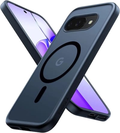 TORRAS Guardian Magnetic Hoesje Geschikt voor Google Pixel 9a - Compatibel met MagSafe / Qi2 - Matte Beschermhoes - Back Cover met Magneet Zwart