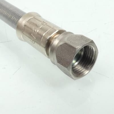 Durite frein aviation FE Longueur 900mm grise sans raccord banjo pour moto Neuf