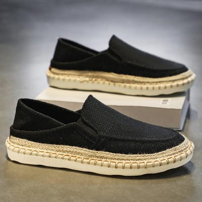 Herenschoenen Lente en Herfst Luie Instapper Lasagne Heren Casual Sport Ademende Stoffen Schoenen 44
