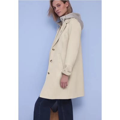 Coat met inlegwerk