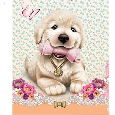 5D DIY Diamond Painting  Dierlijke hond  Borduurkruissteek 3D Home Decor 20X30CM