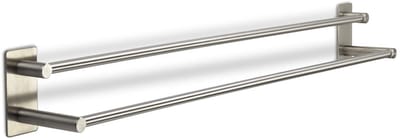 Wandgarderobe Talida zelfklevend van RVS Lengte: 735 mm dubbele