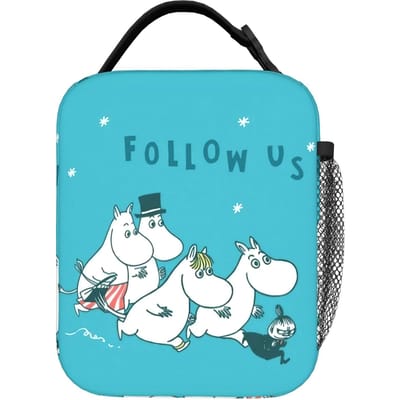 MOOMINS Geïnspireerde Geïsoleerde Lunchtassen Draagbare Herbruikbare Thermische Tas Tote Lunchbox Kantoor Buiten Mannen Vrouwen One Size