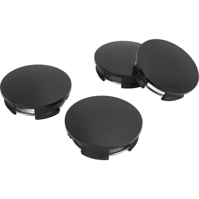 4 stuks Wielnaafdop Plastic Universeel Koolstofvezel Stijl Naafdop Cover met Metalen Klemmen 57mm Buitendiameter